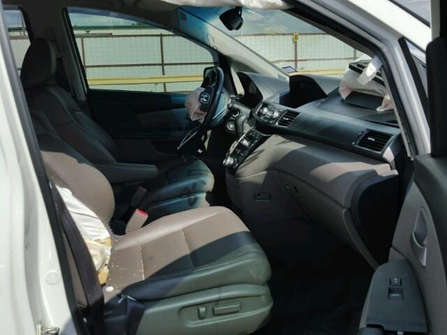 5FNRL5H63BB083321 - 2011 HONDA ODYSSEY EX WHITE photo 5