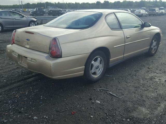 2G1WW12E649237796 - 2004 CHEVROLET MONTE CARL 金色 照片 4