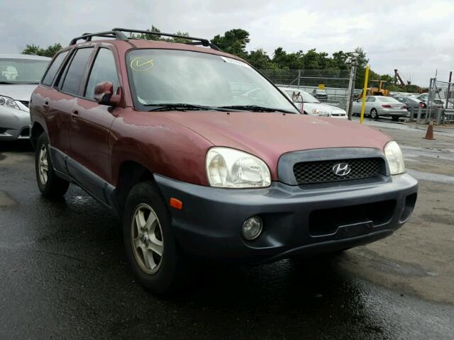 KM8SC73D74U595480 - 2004 HYUNDAI SANTA FE G BURGUNDY photo 1