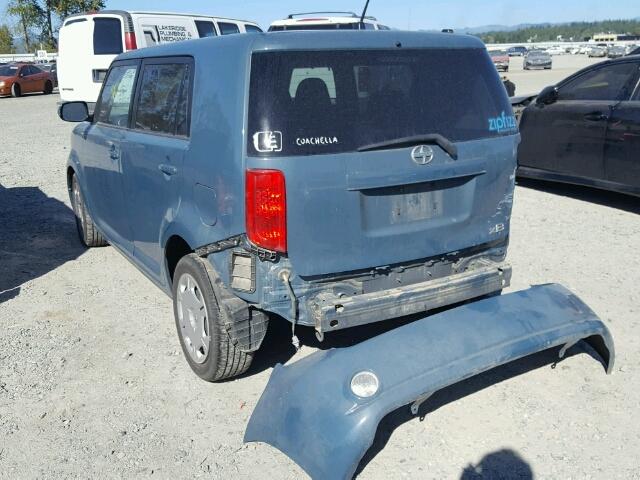 JTLKE50E381050727 - 2008 TOYOTA SCION XB ნაცრისფერი ფოტო 3