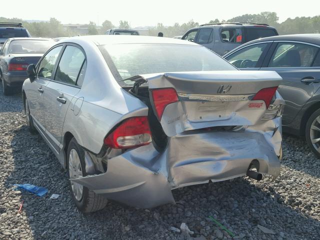 19XFA1F34BE028392 - 2011 HONDA CIVIC VP SILVER photo 3