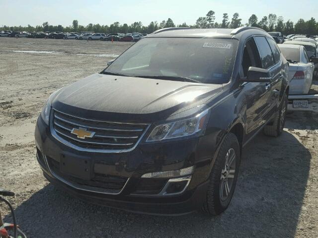 1GNKRGKD8FJ175212 - 2015 CHEVROLET TRAVERSE L BLACK photo 2