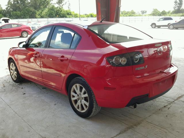 JM1BK32F081787947 - 2008 MAZDA 3 I RED photo 3