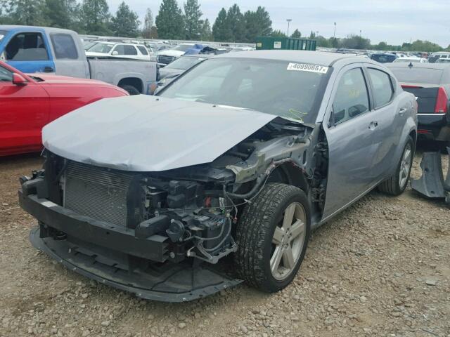 1C3CDZCB6DN681300 - 2013 DODGE AVENGER SX SILVER photo 2