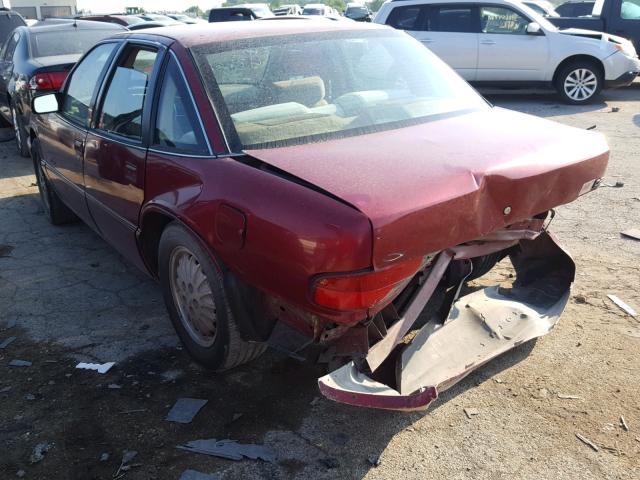 2G4WF52L5S1486689 - 1995 BUICK REGAL GRAN RED photo 3