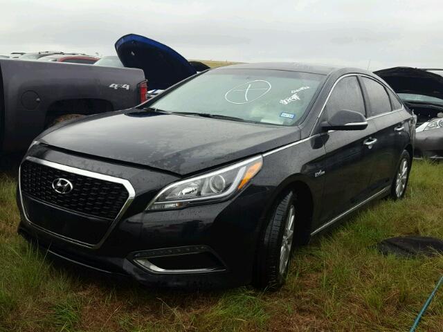 KMHE24L18GA011775 - 2016 HYUNDAI SONATA BLACK photo 2