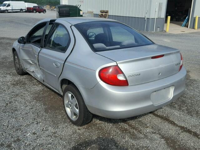 1B3ES46C22D633797 - 2002 DODGE NEON SE SILVER photo 3