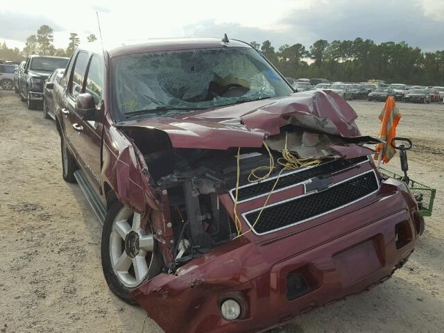 3GNEC12078G261625 - 2008 CHEVROLET AVALANCHE BURGUNDY photo 1