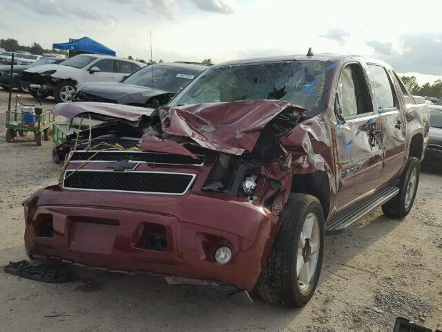 3GNEC12078G261625 - 2008 CHEVROLET AVALANCHE BURGUNDY photo 2