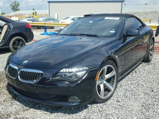 WBAEB53558CX63059 - 2008 BMW 650 I BLACK photo 2