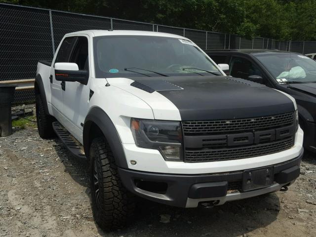 1FTFW1R69DFD09099 - 2013 FORD F150 SVT R WHITE photo 1