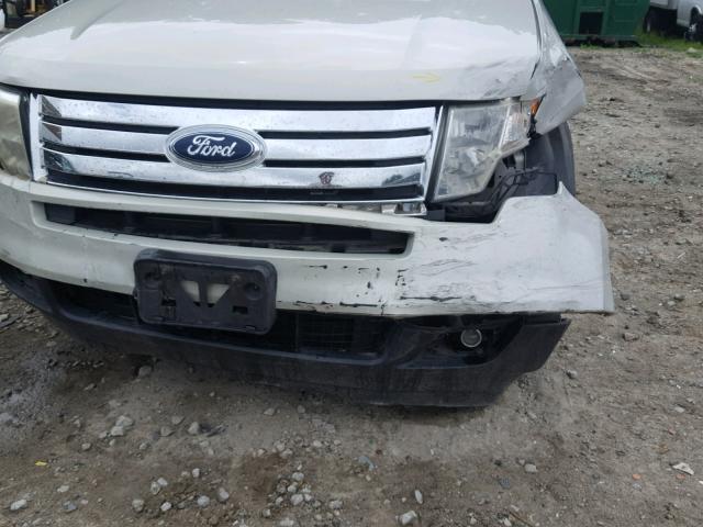 2FMDK49C17BA73916 - 2007 FORD EDGE SEL P WHITE photo 9