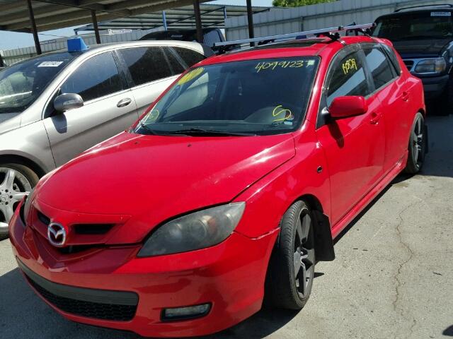 JM1BK344X71672735 - 2007 MAZDA 3 HATCHBAC RED photo 2