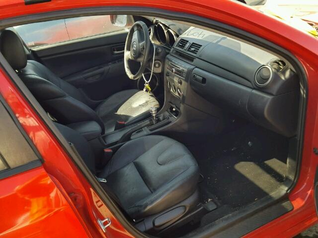 JM1BK344X71672735 - 2007 MAZDA 3 HATCHBAC RED photo 5