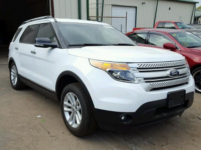 1FM5K8D88EGB10254 - 2014 FORD EXPLORER X WHITE photo 1