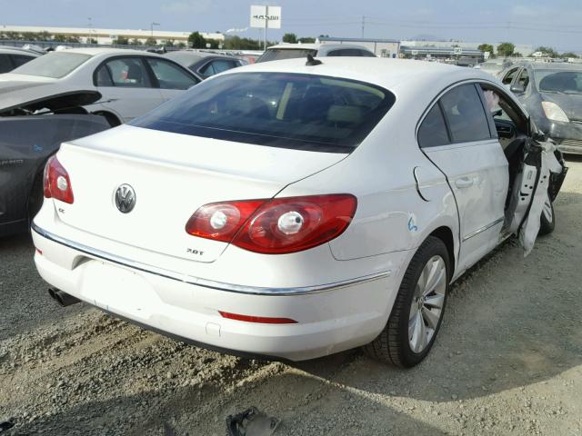 WVWMP7AN8CE504481 - 2012 VOLKSWAGEN CC WHITE photo 4