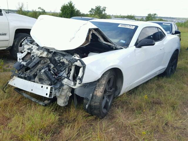 2G1FK1EJ6C9167929 - 2012 CHEVROLET CAMARO WHITE photo 2