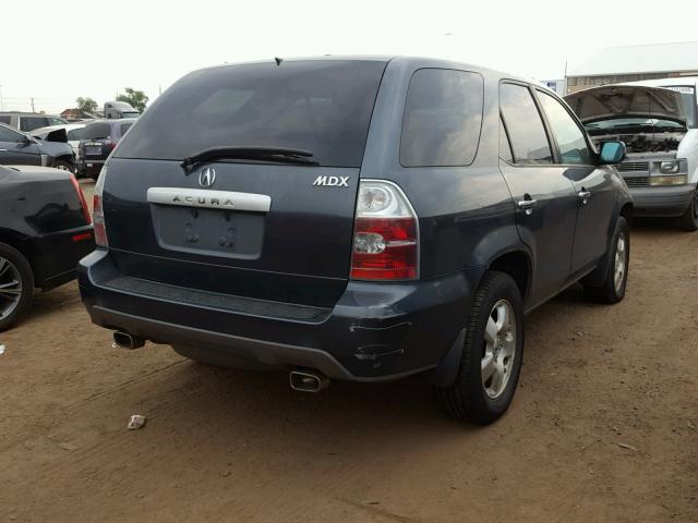 2HNYD18225H534844 - 2005 ACURA MDX TURQUOISE photo 4