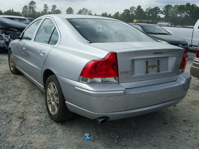 YV1RH592062529330 - 2006 VOLVO S60 2.5T SILVER photo 3