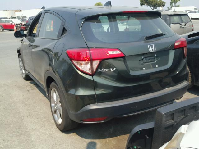 3CZRU5H34GM752597 - 2016 HONDA HR-V LX GREEN photo 3