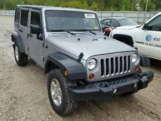 1C4BJWDG1DL626791 - 2013 JEEP WRANGLER U SILVER photo 1