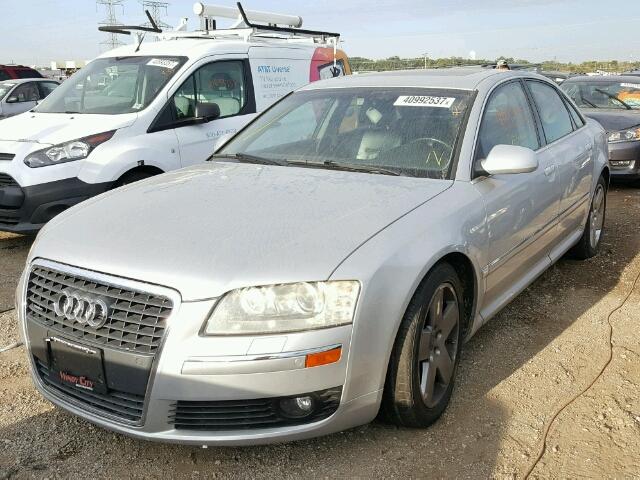 WAULL44E66N010753 - 2006 AUDI A8 4.2 QUA SILVER photo 2