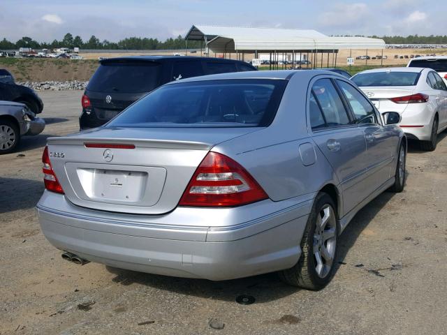 WDBRF52HX7E026381 - 2007 MERCEDES-BENZ C 230 SILVER photo 4