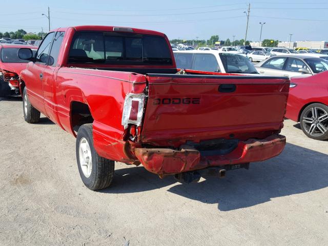 3B7HC13Z51M581634 - 2001 DODGE RAM 1500 RED photo 3