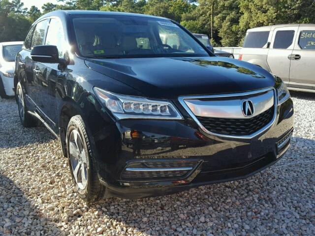 5FRYD3H2XFB006640 - 2015 ACURA MDX BLACK photo 1