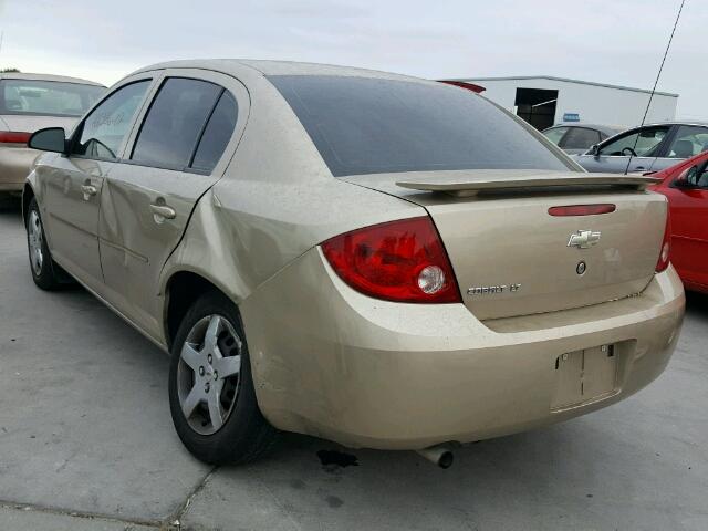 1G1AL55F677202163 - 2007 CHEVROLET COBALT LT GOLD photo 3