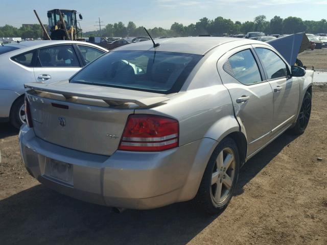 1B3LC76M58N272616 - 2008 DODGE AVENGER R/ TAN photo 4