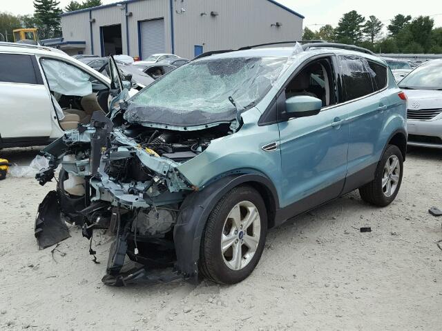 1FMCU9GXXDUD62338 - 2013 FORD ESCAPE SE TEAL photo 2