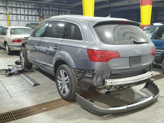 WA1LGAFE4DD009570 - 2013 AUDI Q7 PREMIUM SILVER photo 3