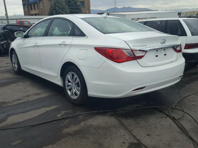 5NPEB4AC0CH448102 - 2012 HYUNDAI SONATA GLS WHITE photo 3