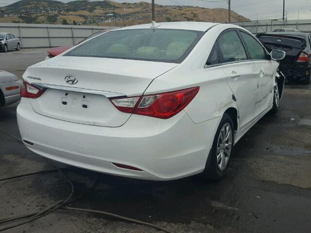 5NPEB4AC0CH448102 - 2012 HYUNDAI SONATA GLS WHITE photo 4