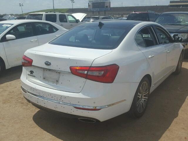 KNALN4D77E5137327 - 2014 KIA CADENZA WHITE photo 4