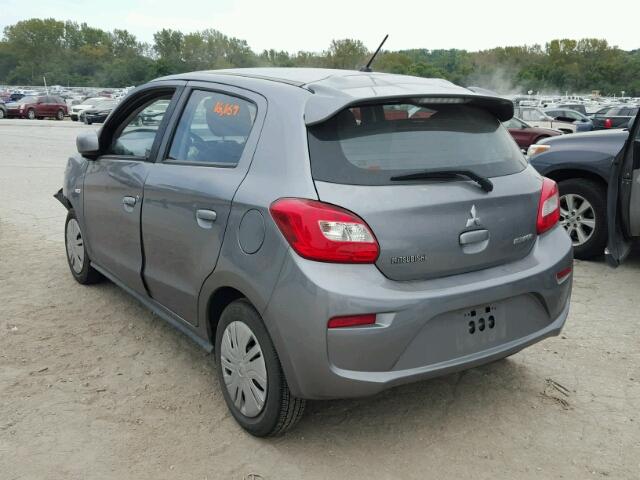 ML32A3HJ6HH002498 - 2017 MITSUBISHI MIRAGE GRAY photo 3