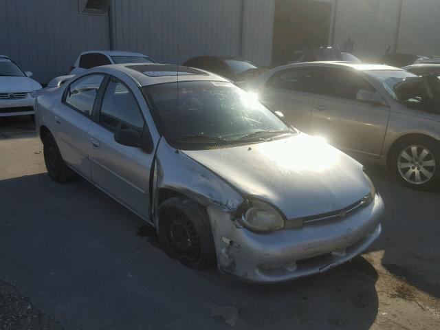 1B3ES46C8YD817425 - 2000 DODGE NEON BASE SILVER photo 1