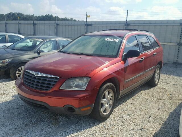 2A4GF48456R849206 - 2006 CHRYSLER PACIFICA RED photo 2