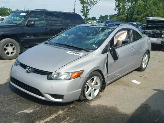 2HGFG12838H512441 - 2008 HONDA CIVIC EX GRAY photo 2