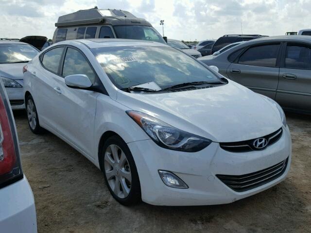 5NPDH4AE6DH340158 - 2013 HYUNDAI ELANTRA WHITE photo 1