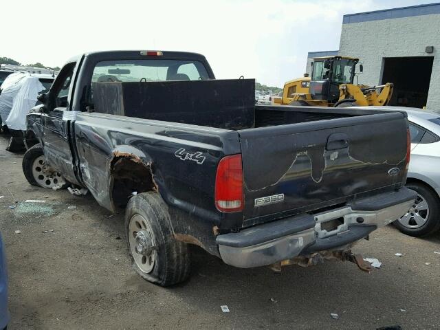 1FTWF31P45EB35238 - 2005 FORD F350 BLACK photo 3