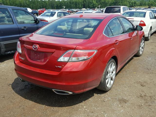 1YVHP82B295M28514 - 2009 MAZDA 6 S RED photo 4