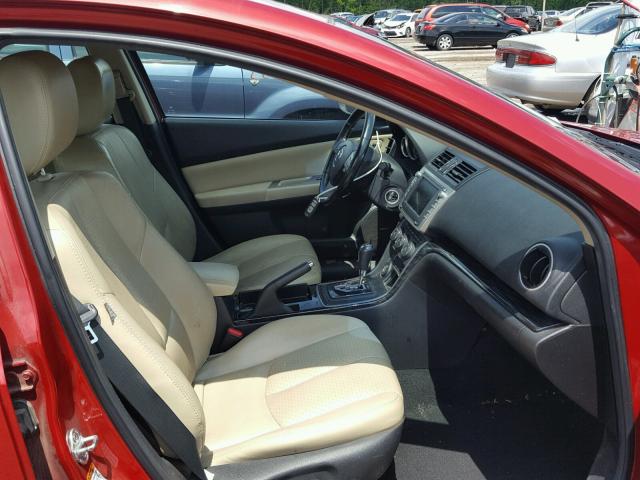 1YVHP82B295M28514 - 2009 MAZDA 6 S RED photo 5