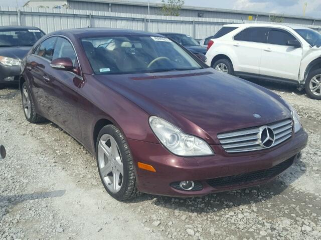 WDDDJ72X77A093918 - 2007 MERCEDES-BENZ CLS 550 BURGUNDY photo 1