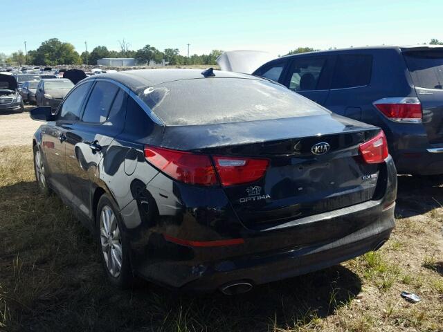 5XXGN4A70FG401221 - 2015 KIA OPTIMA EX BLACK photo 3