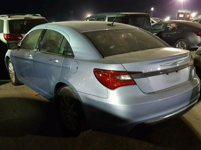 1C3CCBBB1DN513236 - 2013 CHRYSLER 200 BLUE photo 3