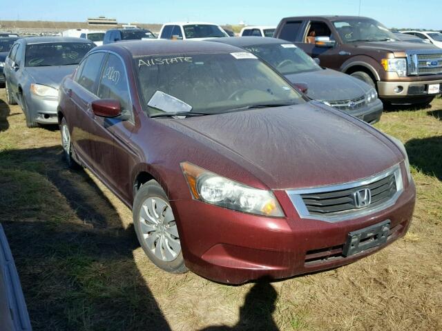 1HGCP26399A063905 - 2009 HONDA ACCORD BURGUNDY photo 1