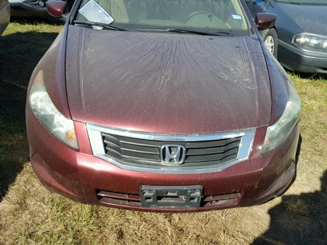 1HGCP26399A063905 - 2009 HONDA ACCORD BURGUNDY photo 7