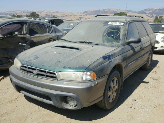 4S3BG6857W6637979 - 1998 SUBARU LEGACY 30T GREEN photo 2